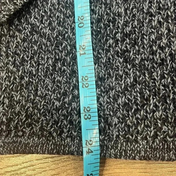 [L]Vintage Woolrich Blue chunky Knit  Cotton LS Cardigan - Picture 3 of 7